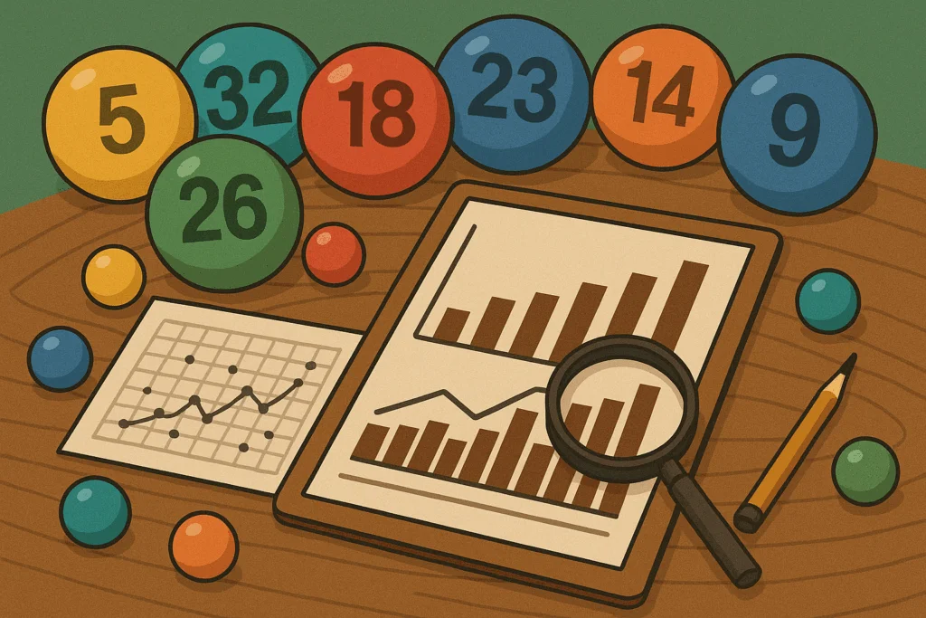 今彩539號碼球與統計圖表，呈現透過數據分析選號的策略方法

